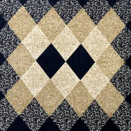 vas collections Blue, Gold Chenille Carpet image 2