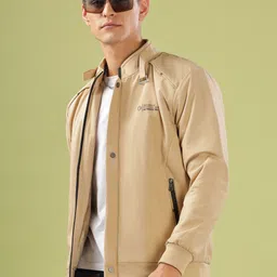 dollar Men Solid Bomber Jacket image 3