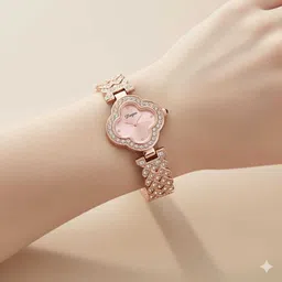 uvaisr Analog Watch - For Girls DS Rose Gold-001 image 2