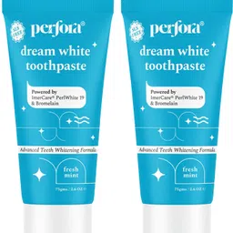 perfora Dream White Toothpaste, Fresh Mint Flavor (75 g X 2 )- SLS Free & Fluoride Toothpaste-picture-10