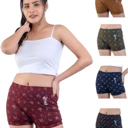 Pack of 5 Women Hipster Multicolor Panty-image-5