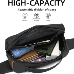 otiporter Men Black, Brown Messenger Bag image 3