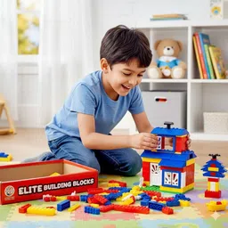 ratnas Elite Building Blocks (7617) 130 pcs interlocking Blocks image 4
