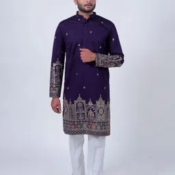varbandhan Men Embroidered Viscose Rayon Straight Kurta-picture-25