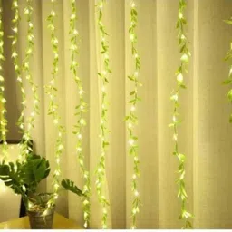 uzala 200 LEDs 3 m Yellow, Green Flickering Leaf Rice Lights-picture-19