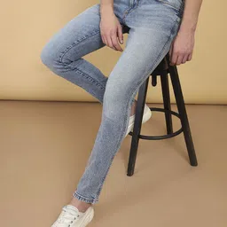 wrangler Men Skinny Mid Rise Dark Blue Jeans-picture-12