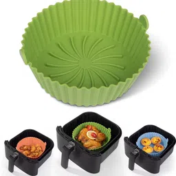 nyamah sales Air Fryer Silicone Pot,Silicone Air Fryer Basket, Food Safe Air Fryer Basket Air Fryer-picture-34