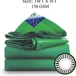 keep it fresh 14FT X 5FT 150 GSM Green Tarpaulin Tent - For Truck body, Car, Bike, Grain Covers, Pond Liners-picture-22