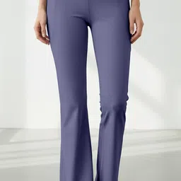 mehrang Solid Women Purple Tights image 4