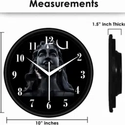 prem house Analog 25 cm X 25 cm Wall Clock image 2