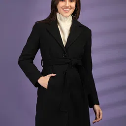 protex Polyester Solid Coat For Women image 1