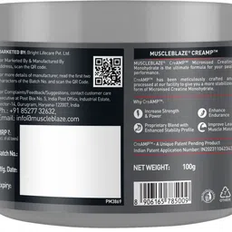 muscleblaze Pre Workout WrathX with Creapure,Nitroblaze with Creatine Monohydrate CreAMP™ Pre Workout image 4