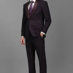 louis philippe Men Two Piece Suit Textured Suit image 4