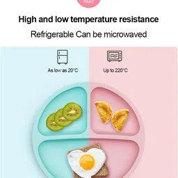 adore Indulge ! Food Grade Silicone Suction Plate- Slip Resistant -BPA Free - Food Grade Silicon image 5