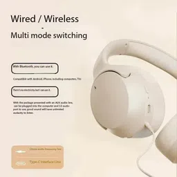 meyaar Over-Ear Headphones with Deep Bass, 2 in 1 Wireless and Wired Headset Bluetooth Headset image 3