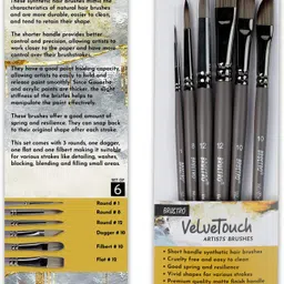 brustro Artist Watercolour Tubes Set of 12x12ml WIth VelveTouch Brush and Wiro Bound Pad image 3