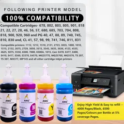 Ang ink For Can: E470,E477,E400,E410,E417,E560,E3370,E4570,MG2577S,MG2570S Tri-Color Ink Cartridge image 2
