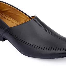 stylelure Ethnic Half Cut Slip On Juttis for Wedding|Traditional Kurtas Shoes Mojaris For Men image 2