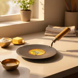 rnj SmartCook Wooden Handle Tawa Tawa 22.5 cm diameter image 4