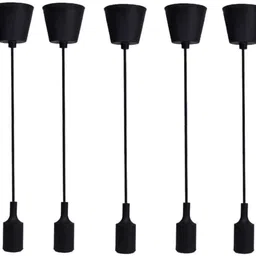 ayoulights (Pack of 1) lamp Cord Vintage Pendant Light E26/ E27 Black Cord Holder Hanging Lights (Pendant Lights) Lamp Shade image 5