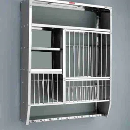 dev steel Utensil Kitchen Rack Wall Mounted Dish Rack (39x36) Utensil Kitchen Rack Steel-picture-25