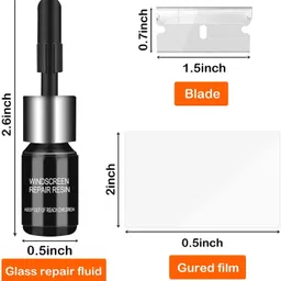velaglss VELO Windshield Crack Repair Kit for Cars For DIY Glass Chip & Scratch Remover Windshield Repair Kit image 4