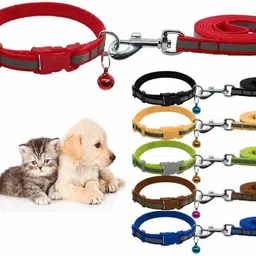Reflective Leash Collar for Puppy Set with Bell for Cats and Dogs 10mm 120 cm Dog Strap Leash-image-33