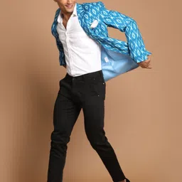 jbn creation Men Printed Single Breasted Casual Blazer image 5