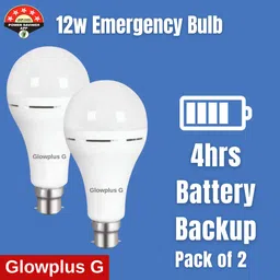 Household Emergency Light Bulbs – 12W x 2 3 hrs Bulb Emergency Light-image-8