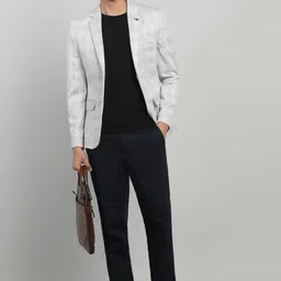 killer Men Checkered Single Breasted Casual Blazer image 2