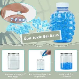 sjvj Electric Water Ball Blaster Toy for Outdoor Activities with Small Balls Bullets Water Gun image 4