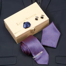 LOUIS STITCH Silk Tie & Cufflink-picture-16