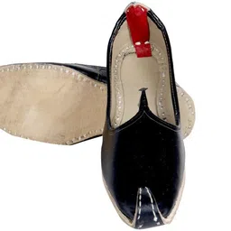 panahi Black Rajasthani Mojari Mojaris For Men image 5