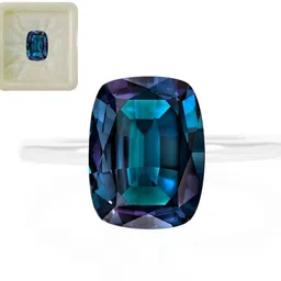 Natural Certified Alexandrite 10 Carat 10.25 Ratti Rectangle Cushion Shape for Stone Alexandrite Ring-image-3