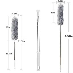 glovasilk Foldable Microfiber Fan Duster – Flexible Brush for Dusting Fans & Surfaces Microfibre Wet and Dry Brush image 5