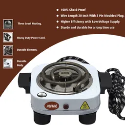 hector 500W Mini Cooking Heater Electric Cooking Heater image 5