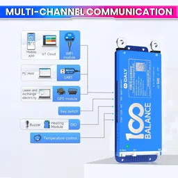 amicisolar Battery Management System DALY, 60A 8-24S, 24-72V BMS with 1A Active Balancer Electronic Components Electronic Hobby Kit image 3
