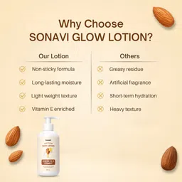 sonavi Vitamin E & Almond Oil Body Lotion | Daily Moisturizing | for All Skin Type image 2