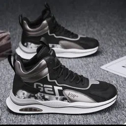 klassen MEN PREMIUM QUALITY CASUAL BOOTS/RUNNING BOOTS SHOES FOR MEN(BLACK) High Tops For Men image 1