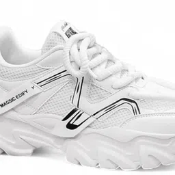 layasa Men's Unique Design White Sneaker's Sneakers For Men image 3