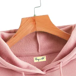 being wanted Women Full Sleeve Solid Hooded Sweatshirt image 3