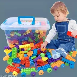 kiddovate Toys 200 PCS DIY Building Blocks Construction(52 Pieces+ 8 Tyres)-picture-32