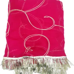 mantushti Embroidered Semi Stitched Rajasthani Poshak image 3