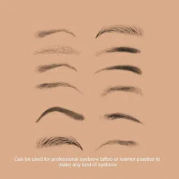 wildcard india Eyebrow Microblading Kit Eyebrow Tattoo Set With 5 Needles Eyebrow Ruler Eyebrow Pigment Practice Skin for Eyebrow Tattoo Permanent Makeup Permanent Tattoo Kit image 4