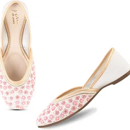 jm looks Women Bellies Jutti for Women Flat sandal Mojari Punjabi Jutti Bellies For Women image 5