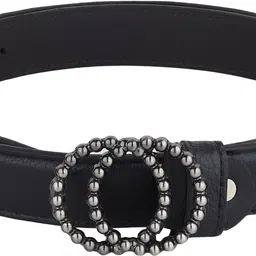 provogue Women Formal Black Artificial Leather Belt image 3