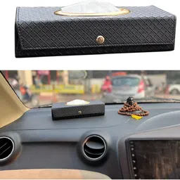 brothertwo Car Tissue Box Holder with 100 Tissue For Jeep Compass Vehicle Tissue Dispenser image 4