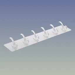 vyne 6 HOOKS WALL STICKER - CLEAR DESIGN SELF-STICK MULTI PURPOSE Hook 12-picture-11