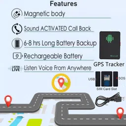 TFG Mini A8 GPS Tracker Anti lost Child Bag Pet GPS Locator GSM/GPRS LBS Locator NA Voice Recorder image 4