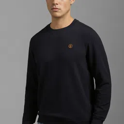 louis philippe Men Full Sleeve Solid Sweatshirt image 4